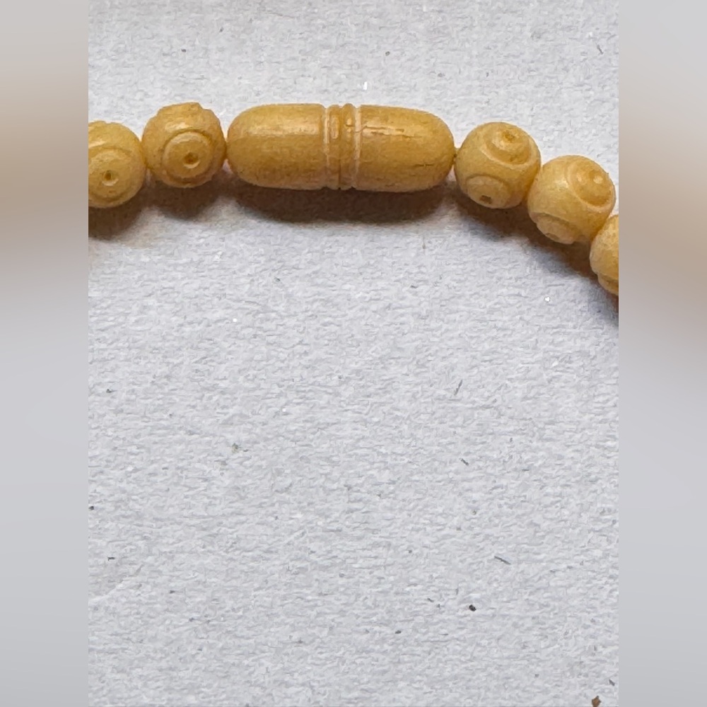 Carved Bead Necklace - Picture 3 of 4